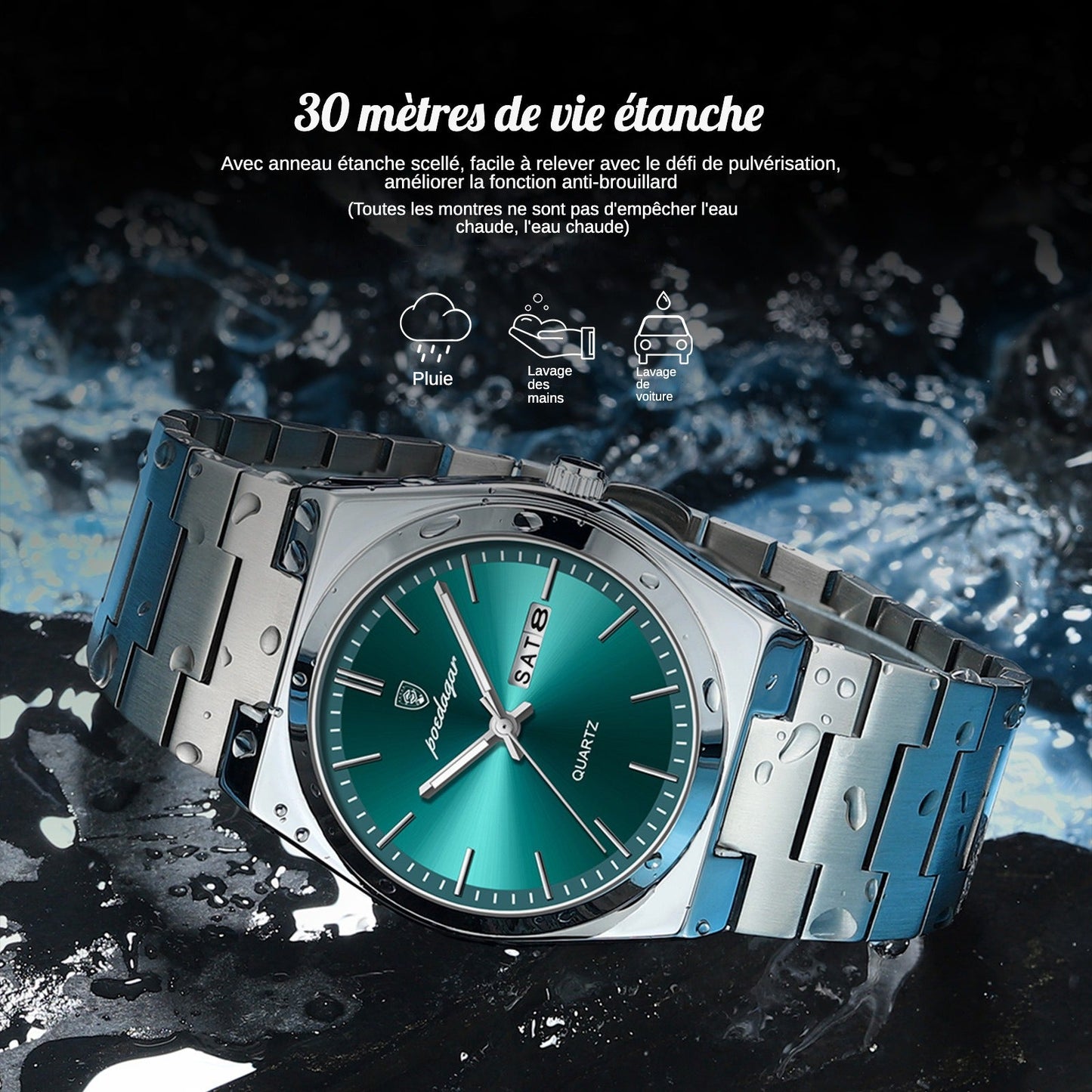 Montre Homme Vert de luxe
